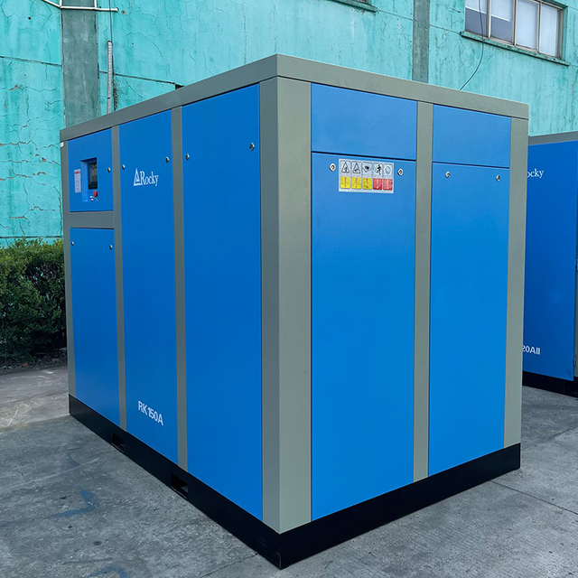 90 ~ 132kW OEM ve ODM D&uuml;ş&uuml;k G&uuml;r&uuml;lt&uuml; Tek kademeli Sabit hızlı Elektrikli Yağ Enjeksiyon Vidalı Hava Kompres&ouml;r&uuml;