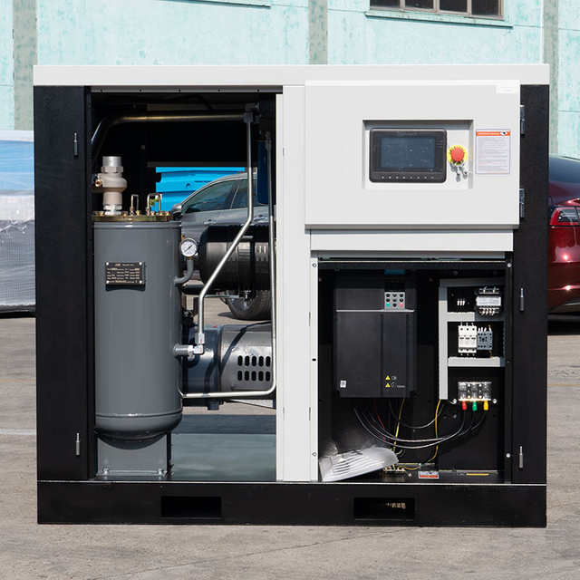 Kompresor Udara Sekrup VSD Magnet Permanen Hemat Energi 50HP 8 Bar 6,8m³/Min 