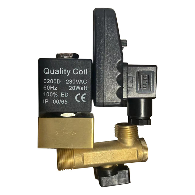Injap Saliran Air Pemampat Udara DC24V AC220~240V Injap Saliran Elektronik