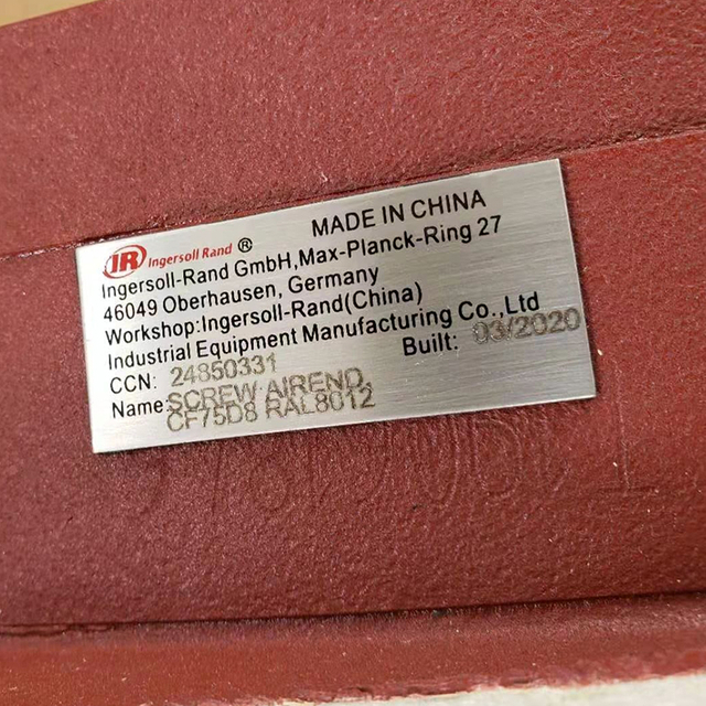 Kepala Kompresor Udara Ujung Udara Ingersoll Rand Ujung Udara Sekrup Asli CF75D8