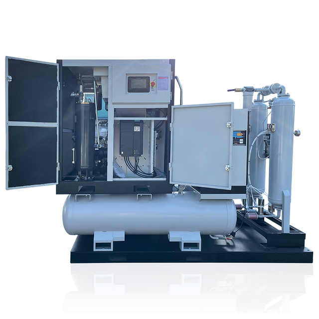 Pemampat Udara Skru Gabungan Tekanan Tinggi 15~75hp 16 bar untuk Pemotongan Laser
